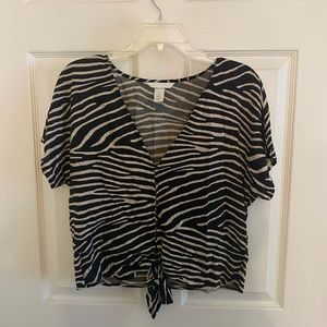 H&M Zebra Shirt